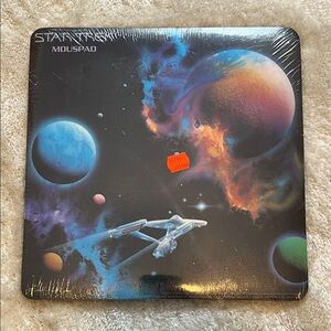 Star Trek Mousepad with Space Design NWT